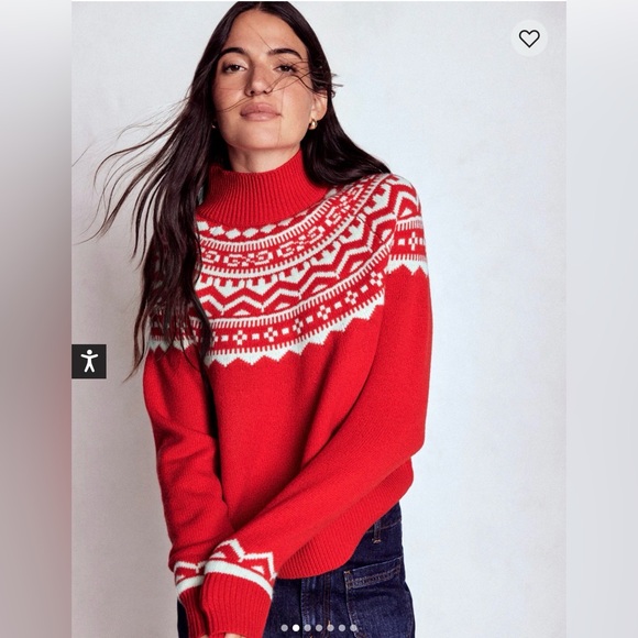 Boden Sweaters - NEW! BODEN Marion Fair Isle Wool Mock Neck Sweater